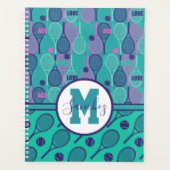 Mit Namen Mini und lila Tennisschläger Planer (Vorderseite)