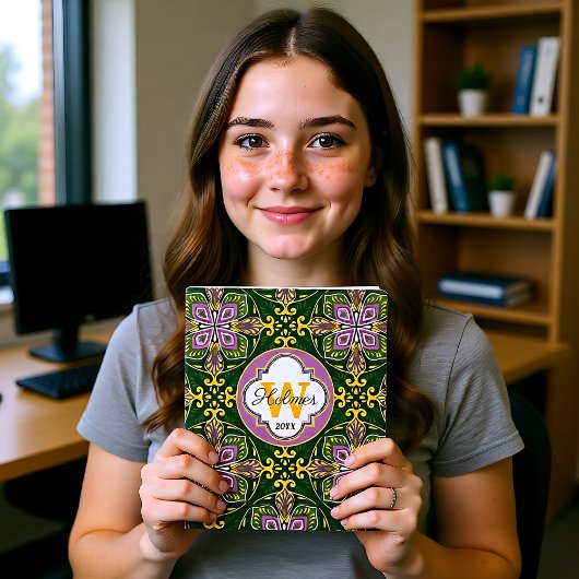 Mit Namen Olive und Lavendel Azulejos Planer