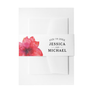 Mit Namen und Datum Anemone Dreamscape Hochzeit Einladungsbanderole