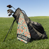 Mit Namen 🎾 Vintagen Tennis 🎾 Golfhandtuch (Gras)