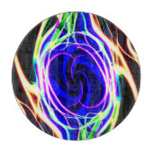 Mit Neonmustern den Platz noch besser machen Schneidebrett (Vorderseite)