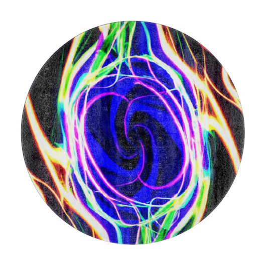 Mit Neonmustern den Platz noch besser machen Schneidebrett (Vorderseite)