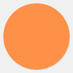 Mit nichts außer Farbe - orange Runder Aufkleber