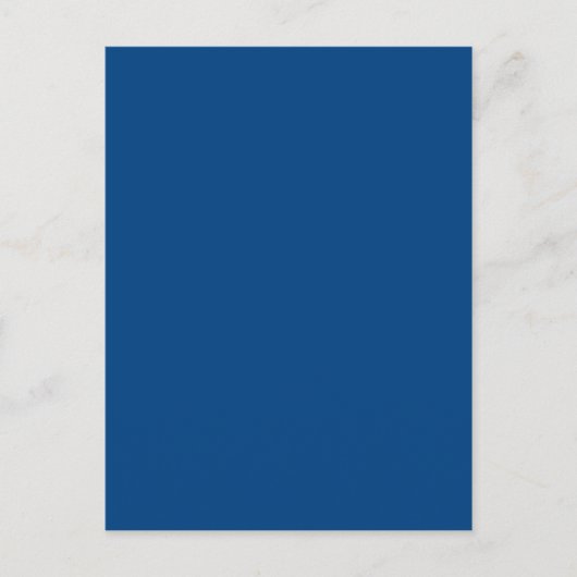 Mit nichts außer Farbe - Royal Blue Postkarte (Vorderseite)