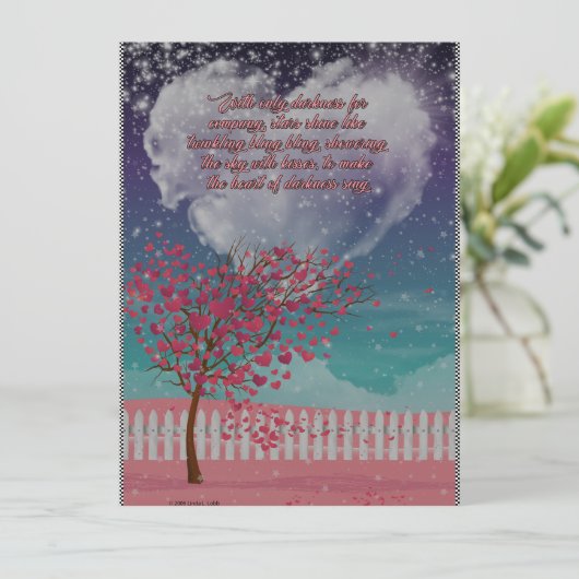 Mit nur der Dunkelheit für eine Firmenflachkarte Karte (Stehend Vorderseite)