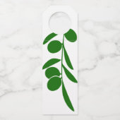 Mit Olive unsere Flaschenanhänger (Rückseite)