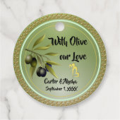 Mit Olivenöl Personalisiert unsere Liebe Geschenkanhänger (Rückseite)