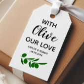 Mit Olivenöl Unsere Liebe , Olivenöl oder Olivenoe Geschenkanhänger