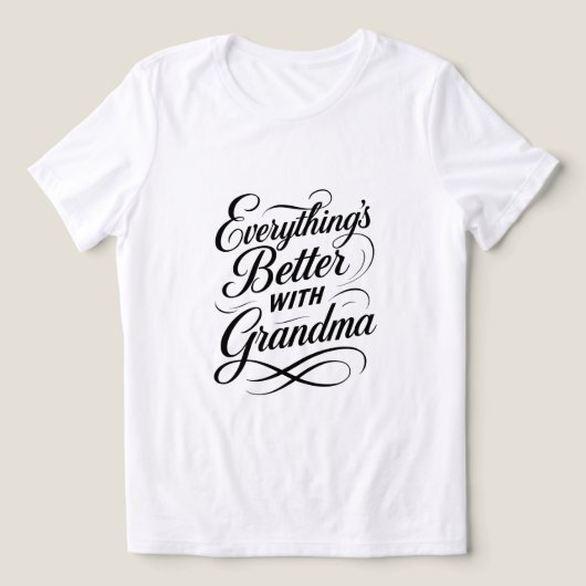 Mit Oma ist alles besser Tri-Blend Shirt (Design Vorderseite)