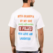Mit Opa an meiner Seite T-Shirt (Rückseite)