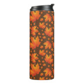 MIT ORANGE-AUTUMENBLÄTTEN GEBROWT THERMOSBECHER (Nach links gedreht)