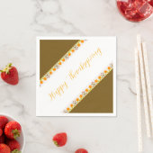 Mit Orangenmuster verkleidet Napkins Serviette (Beispiel)