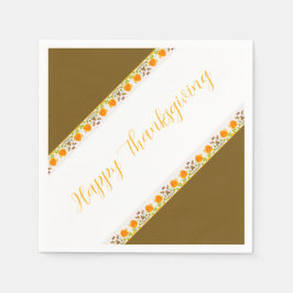 Mit Orangenmuster verkleidet Napkins Serviette