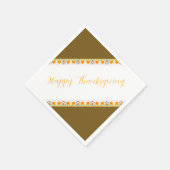 Mit Orangenmuster verkleidet Napkins Serviette (Ecke)