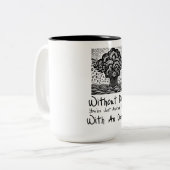 Mit Out-Daten Zweifarbige Tasse (Vorderseite Links)