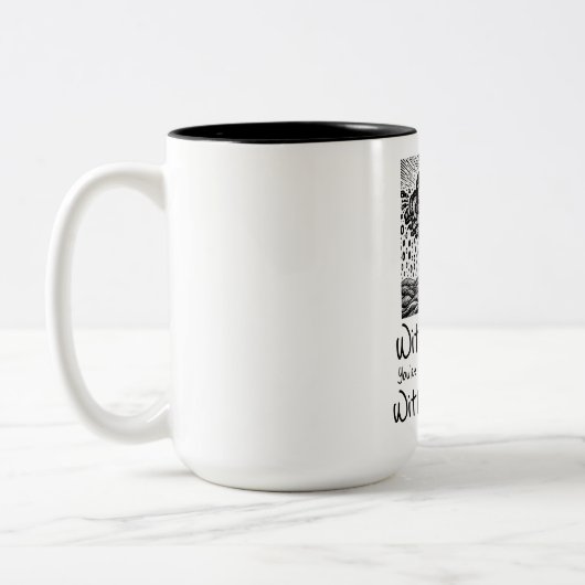 Mit Out-Daten Zweifarbige Tasse (Links)