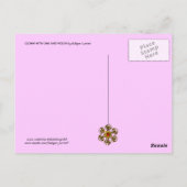 MIT OWL UND VIOLIN GESCHLOSSEN POSTKARTE (Rückseite)