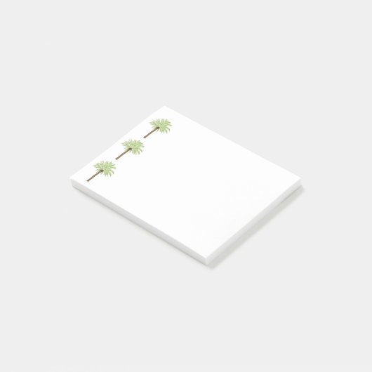 mit Palmen überzogen Post-it Klebezettel (angewinkelt)