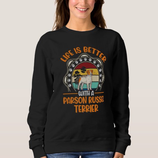mit Parson Russell Terrier 1 Sweatshirt (Vorderseite)