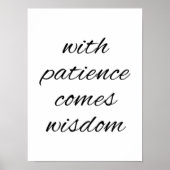 Mit Patientenplakat Poster (Vorne)