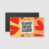 Mit personalisierten Song per QR-code Magnetkarte (Vorne/Hinten)