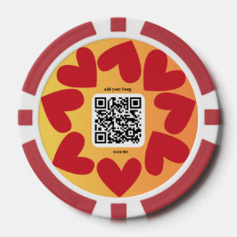 Mit personalisierten Song per QR-code Pokerchips