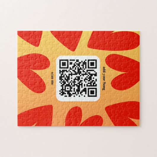 Mit personalisierten Song per QR-code Puzzle (Horizontal)