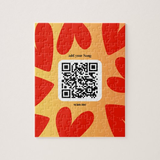 Mit personalisierten Song per QR-code Puzzle (Vertikal)
