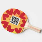 Mit personalisierten Song per QR-code Tischtennis Schläger (Seitenansicht)