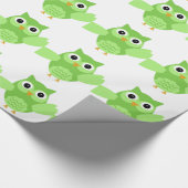 Mit Pfefferminzaroma die entzückende Eule Geschenkpapier (Ecke)