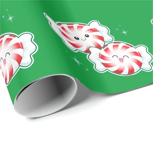 Mit Pfefferminzaroma! Geschenkpapier (Rolleneckpunkt)