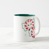 Mit Pfefferminzaroma! Zweifarbige Tasse (VorderseiteRechts)
