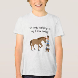 Mit Pferdejungen sprechen Tri-Blend Shirt