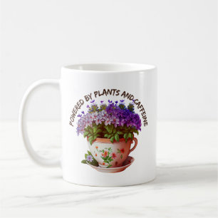 Mit Pflanze und Koffein versorgt   Funny Gardens Kaffeetasse