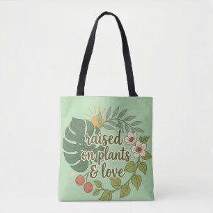 Mit Pflanzen Aufgewachsen & Liebe Vintage Erdig Na Tasche