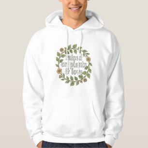 Mit Pflanzen und Liebe großgezogen, Plant Mom Ästh Hoodie