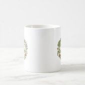 Mit Pflanzen und Liebe großgezogen Retro Kaffeetasse (Mittel)