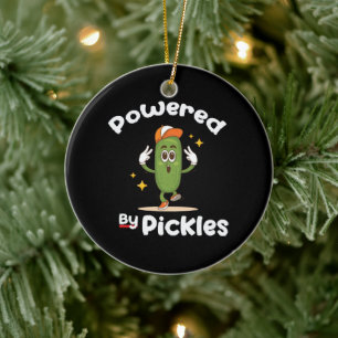 Mit Pickles-Food-Pickle Funny angetrieben Keramik Ornament