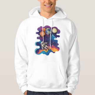 Mit Planeten im Weltraum fliegen Hoodie