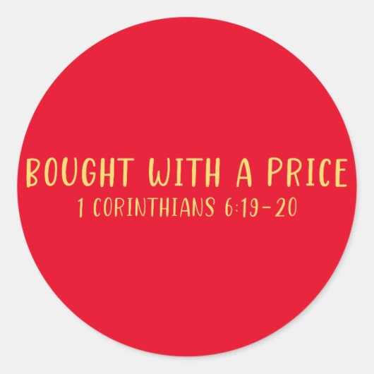 Mit Preisklebern gekauft Runder Aufkleber (Vorderseite)