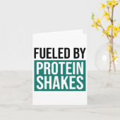 Mit Proteinshakes gespeist1 Karte (Gelbe Blume)