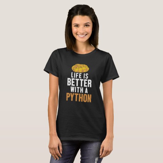 mit Python Pythonidae Banana Ball Python T-Shirt (Vorne ganz)