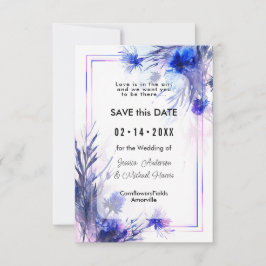 Mit QR-Code 💙 Cornflower Reverie Save The Date