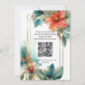 Mit QR-Code Hibisken Serenade Paradies Save The Date (Rückseite)