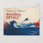 Mit QR-Code Japonesque Harmonie mit Fuji Begleitkarte (Vorderseite)