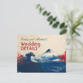 Mit QR-Code Japonesque Harmonie mit Fuji Begleitkarte (Stehend Vorderseite)