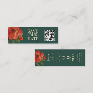 🌹Mit QR Rose Romance: Art Nouveau Pracht Telefonnummerkarte