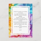 ❤️ mit QR + WebSite-Adresse Ethereal Bloom Begleitkarte (Rückseite)