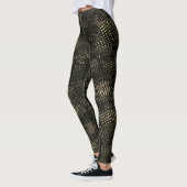 Mit quadratischem Rand gekratzt in dunkelbraun ode Leggings (Links)