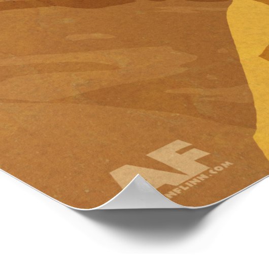 Mit Rakete Poster (Ecke)